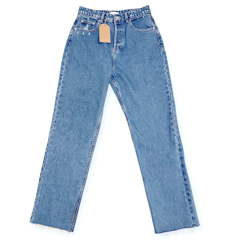 Meshki Light Blue Straight Leg Jeans